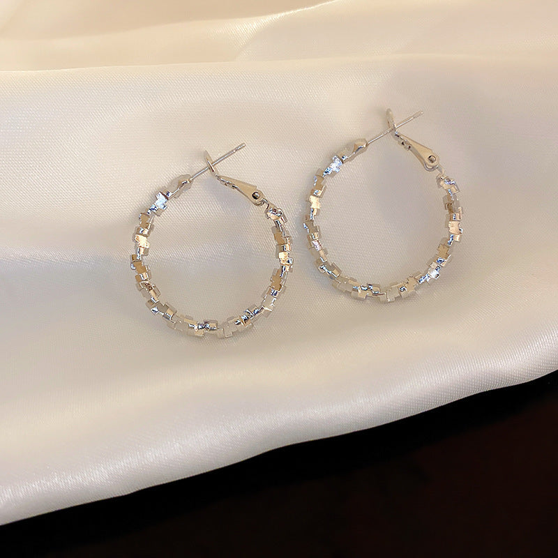 Women's Simple Geometric Niche Minimalist Design Cold Earrings