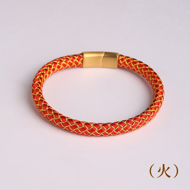 Men's Five Elements Scale Carrying Strap Long Rope Bracelets
