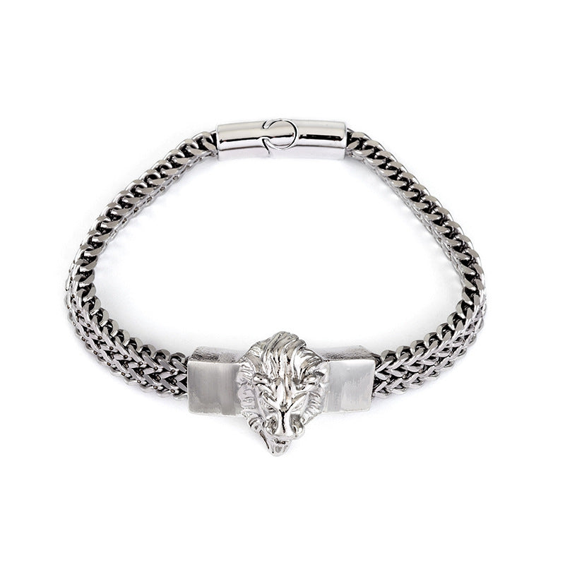 Men's Double Row Chain Magnetic Buckle Hip Bracelets