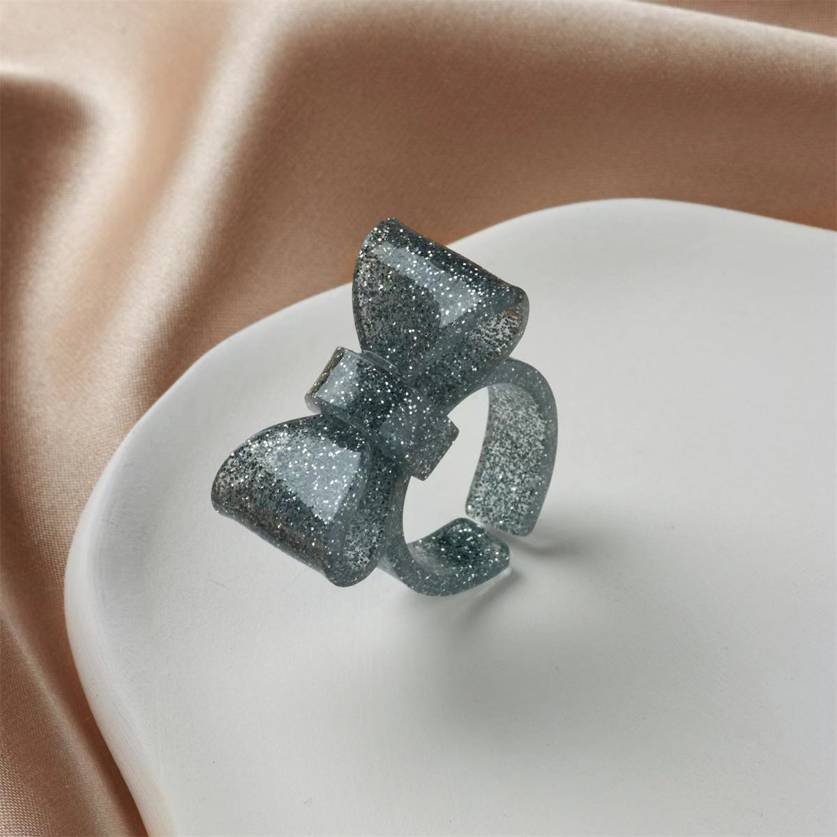 Bear Love Resin Sweet Cute Wind Rings
