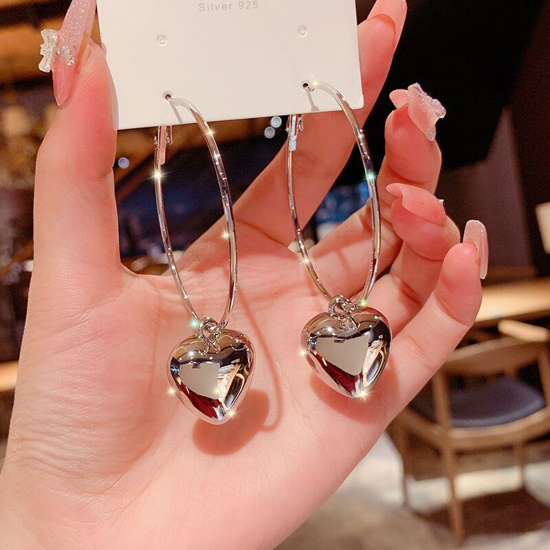 Graceful Ear Love Heart Peach Female Rings