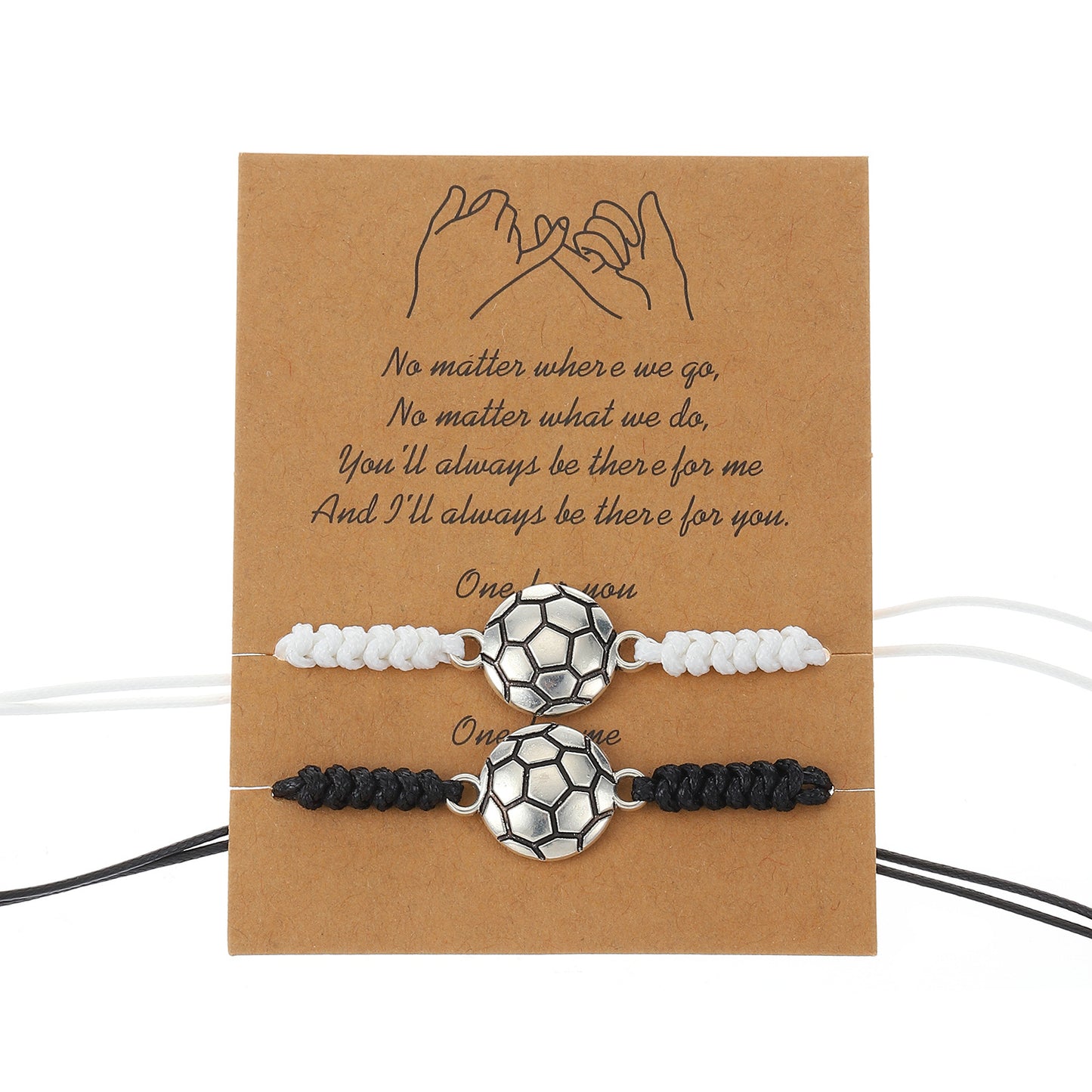 Pack Basketball Tennis Ball Woven Sports Bracelets