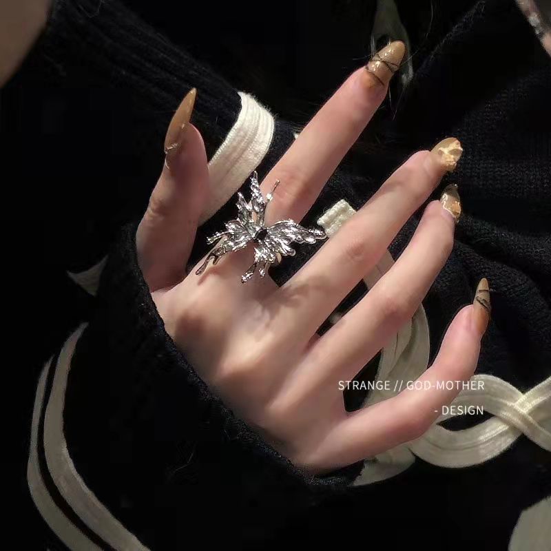 Opening Female Fashion Niche Designer High-grade Cold Style Fashionable Rings