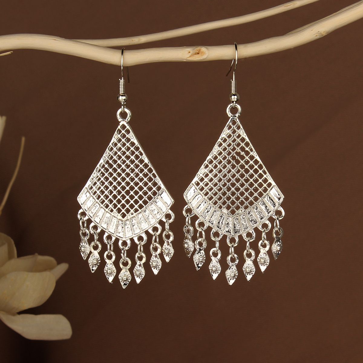 Chinese Style Retro National Miao Sier Earrings