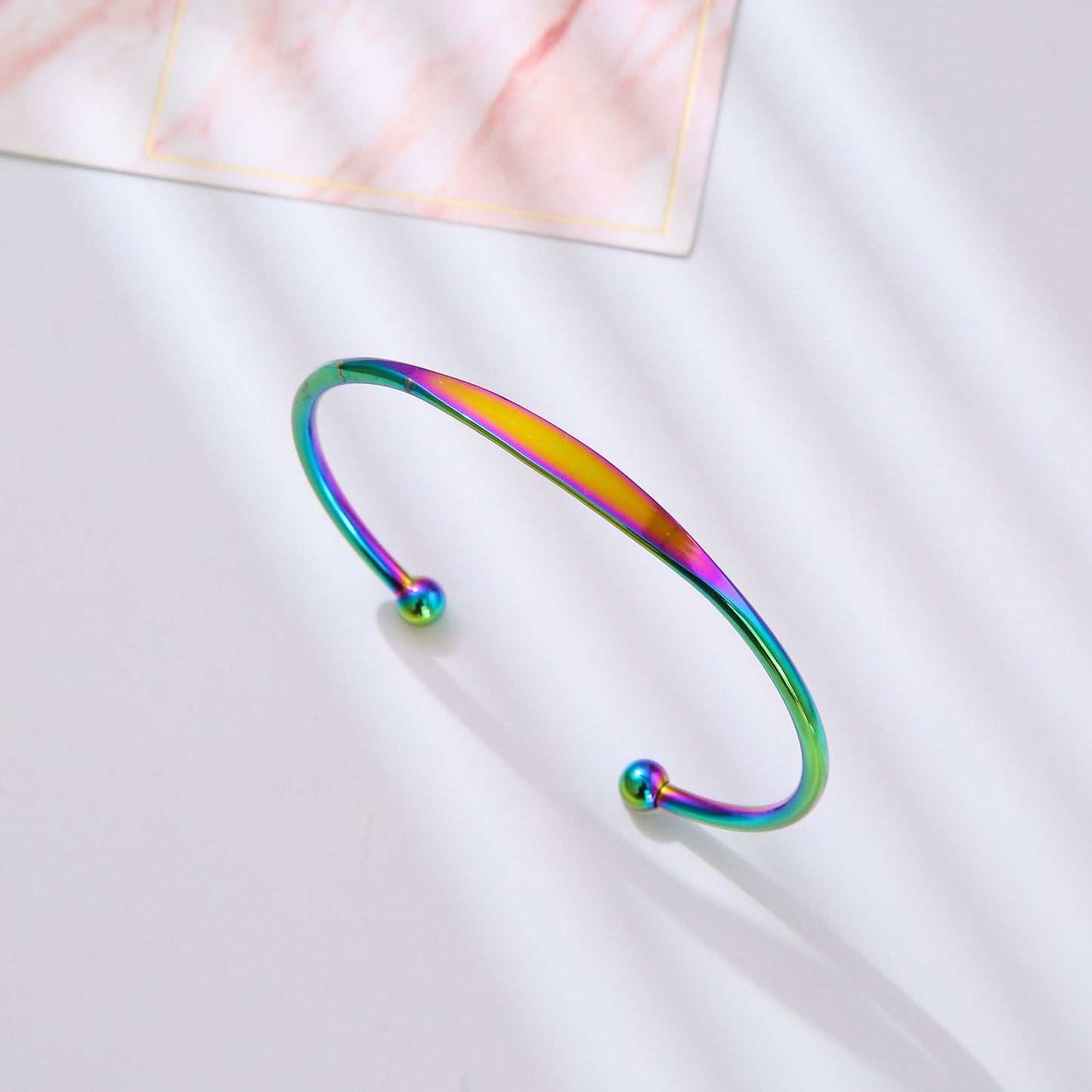 Titanium Steel Female High-grade Shaped Opening Light Bracelets