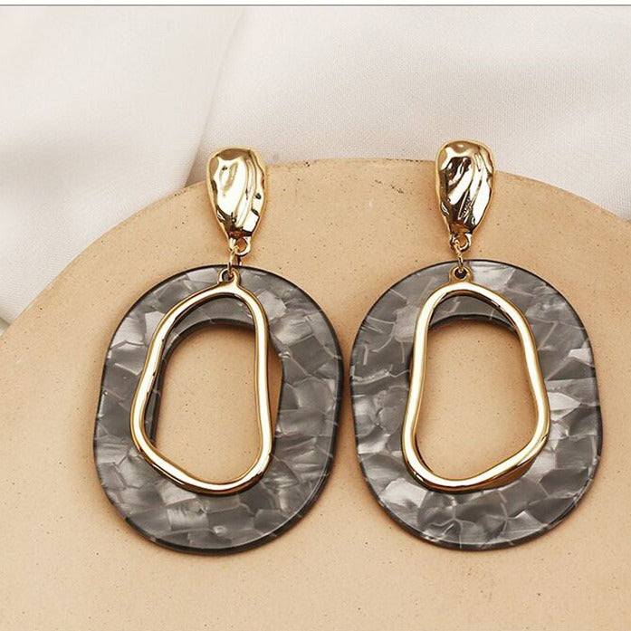 Exaggerated Female Temperamental Long Personality Simple Geometric Earrings