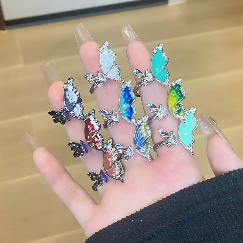 The Debris Series Gradient Female Design Rings