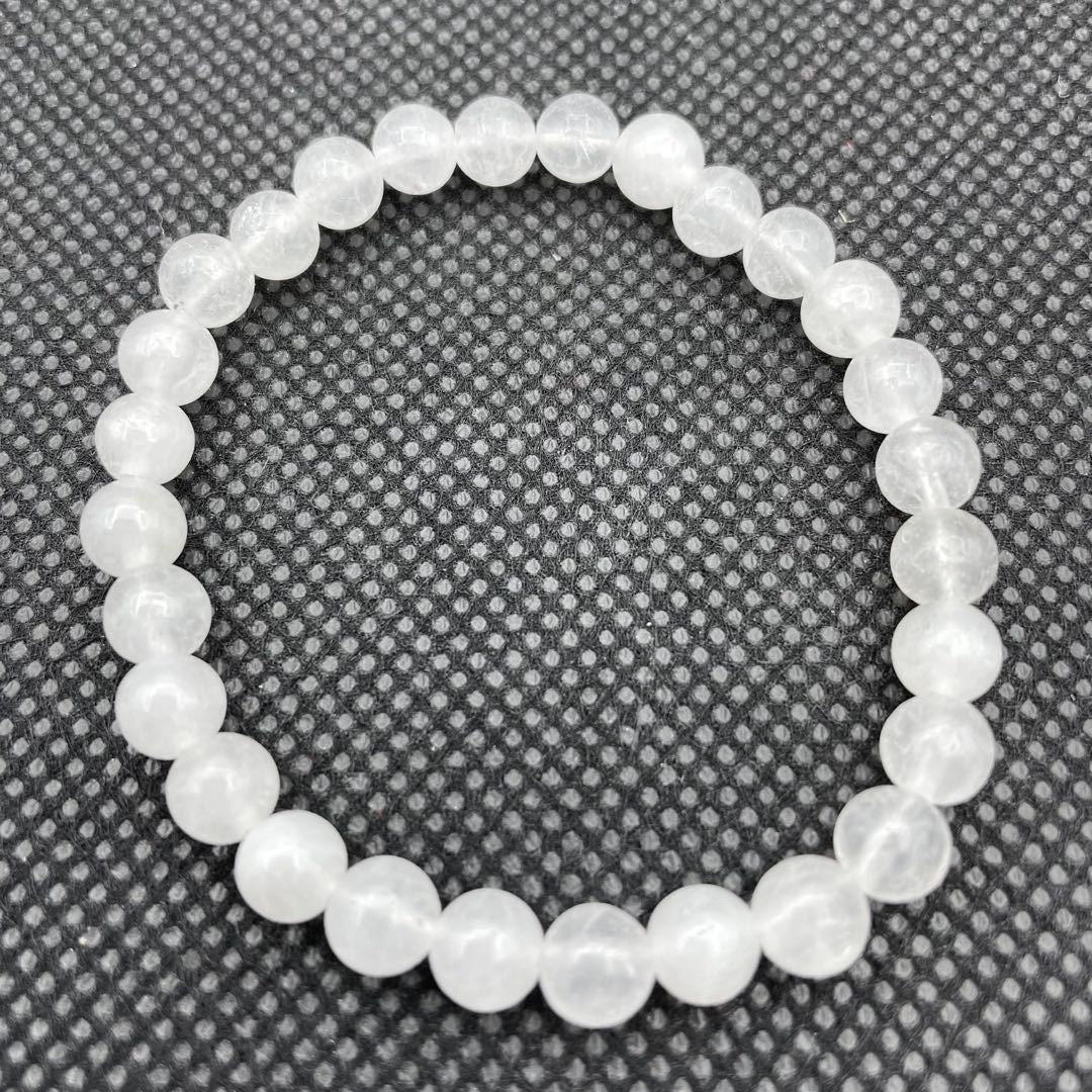 Women's & Men's Marble Flocculence Crystal Transparent Round Beads Simple Bracelets