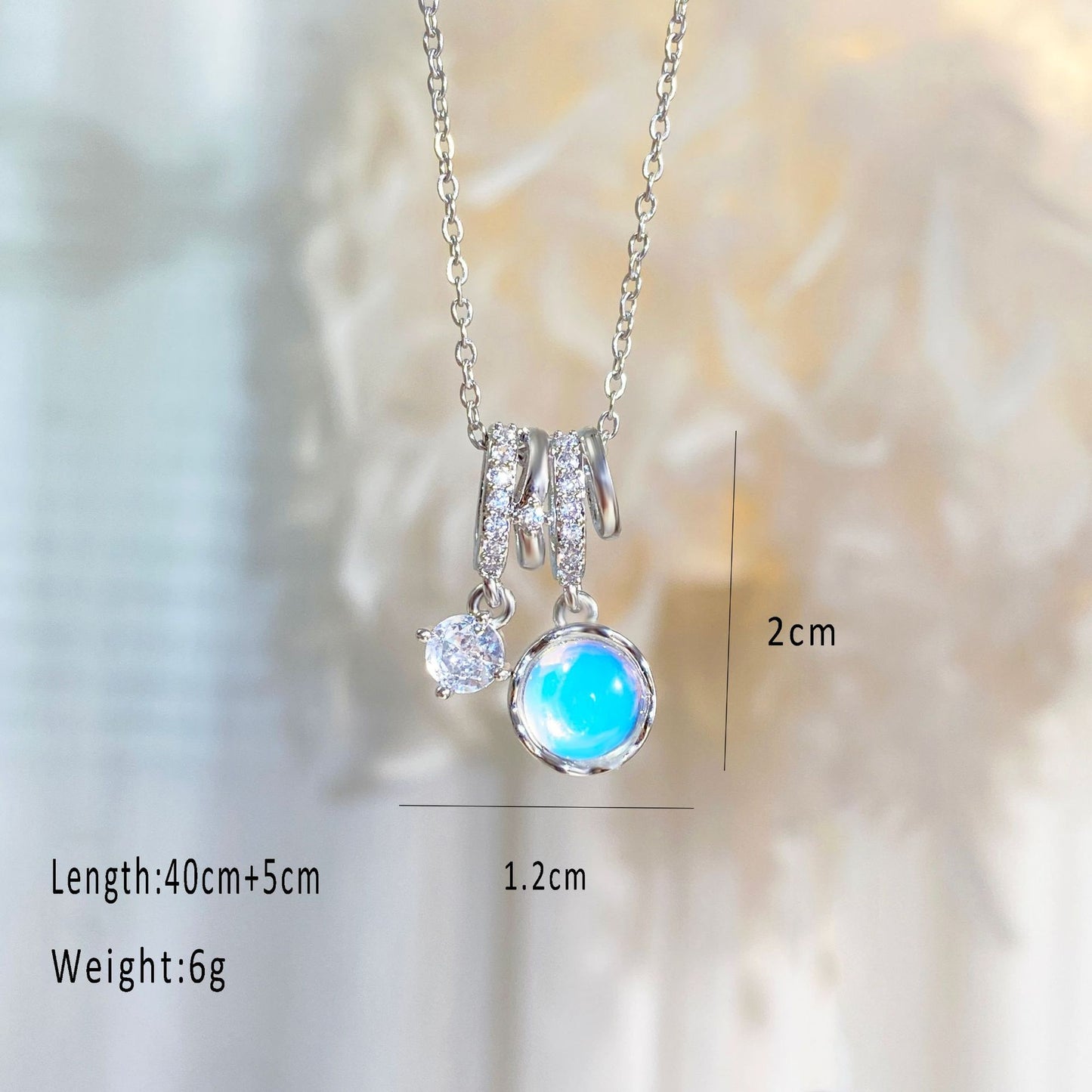 High-grade Copper Gold-plated Heart Zircon Clavicle Chain Necklaces