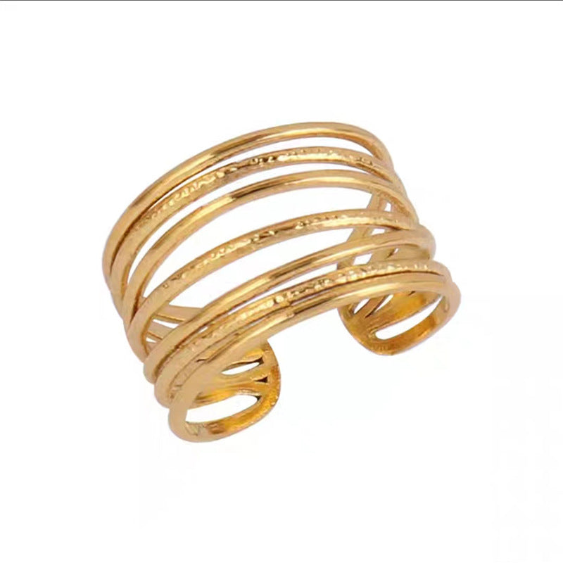 Steel Female Fashion Personality High Sense Rings