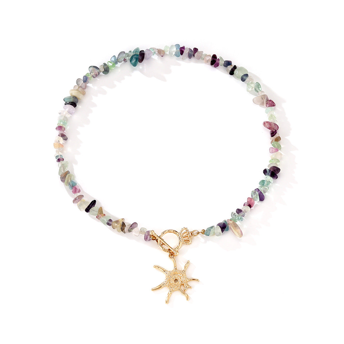 Marine Shell Natural Gravel Fashion Unique Design Necklaces