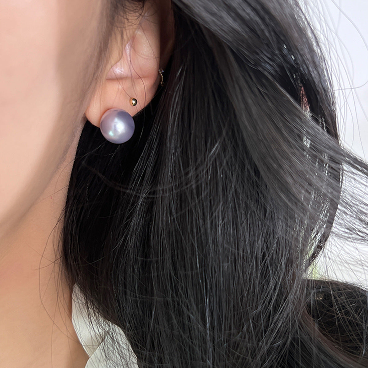 Women's Style High-grade Pearl For Sterling Sier Earrings
