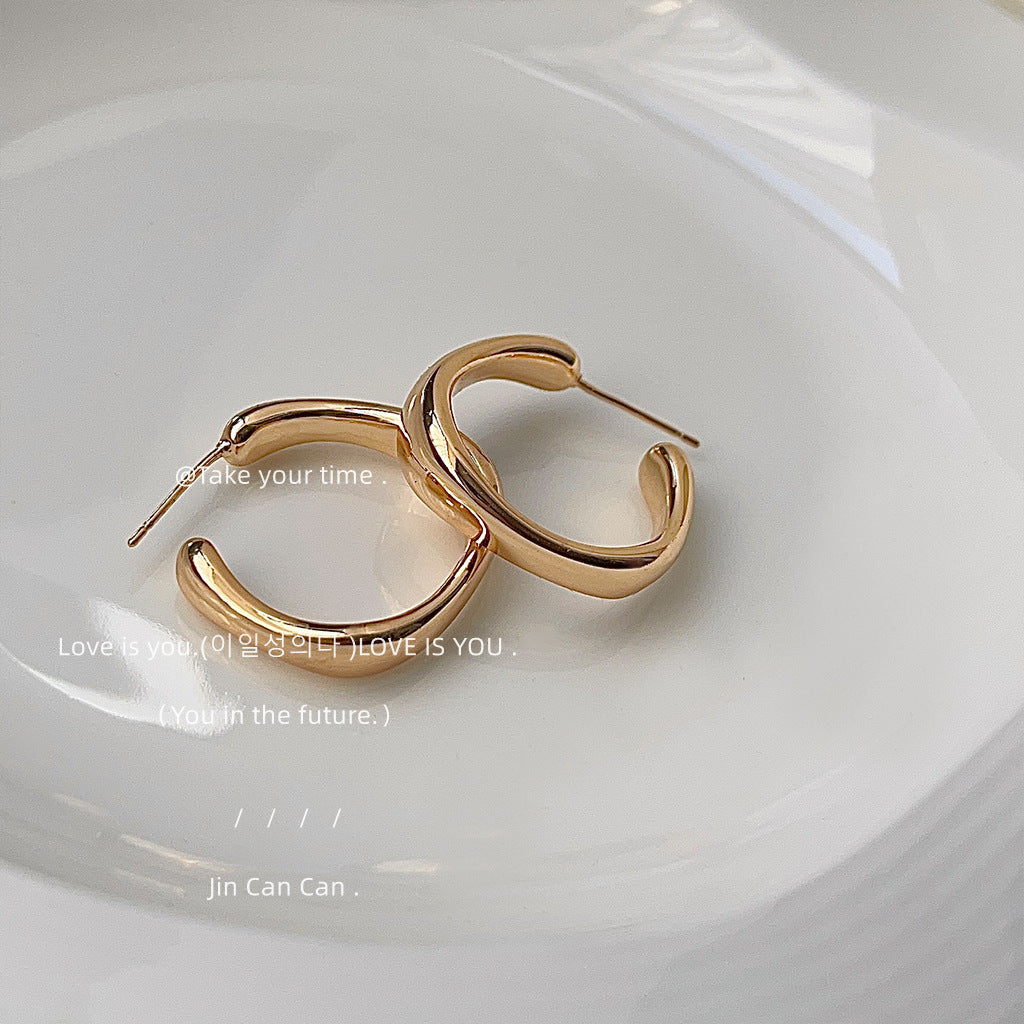Women's Minimalist Geometric Simple Design Sense French Simplicity Earrings