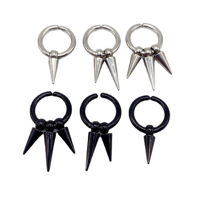 Spring Ear Clip Male Tassel Female Earrings