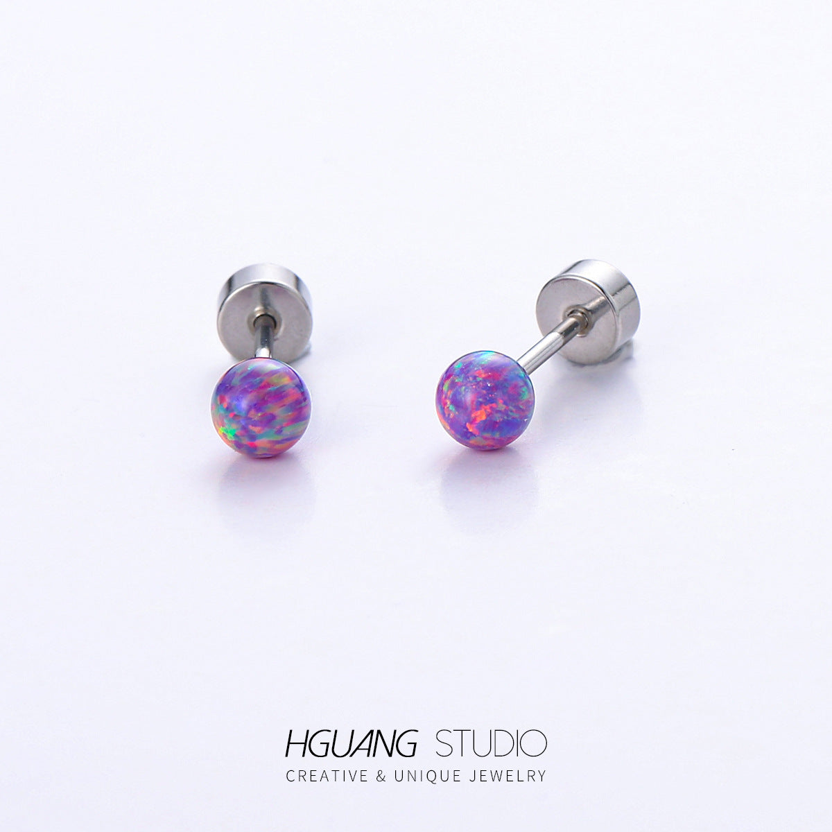 Steel Gold-plated Micro Inlaid Zirconium Ear Bone Earrings