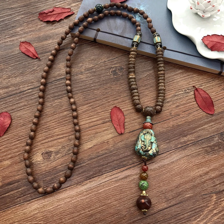 Women's & Men's Retro Ethnic Style Long Sweater Chain Necklaces