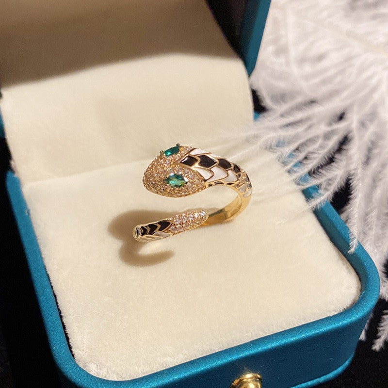 High-grade Open Female Trendy Cold Simple Rings