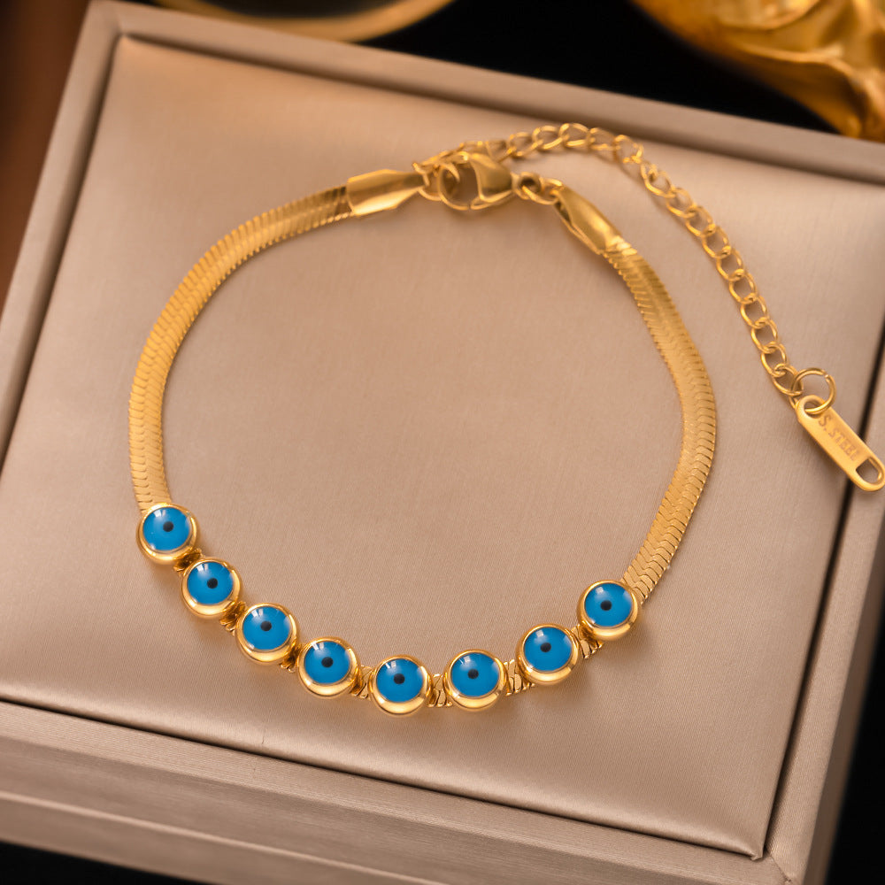 Stainless Steel Female Gold Plated Ornament Bracelets