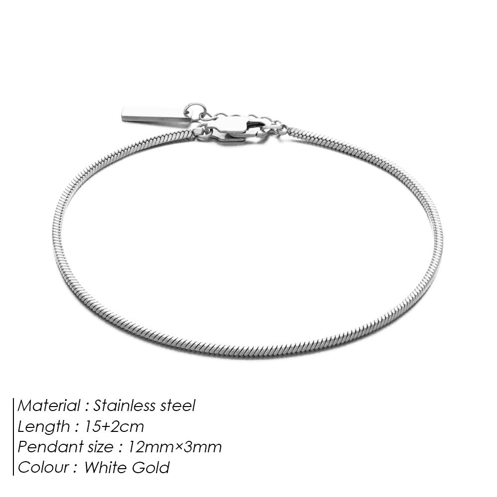 Stainless Steel Combination Simple Charm Male Bracelets