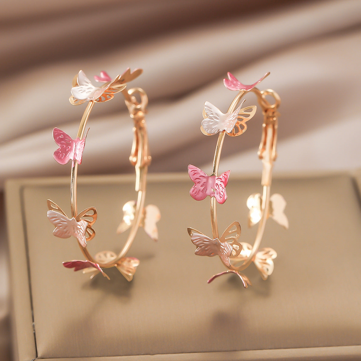 Korean Style Tassel Rhinestone Pearl Ear Hook Earrings