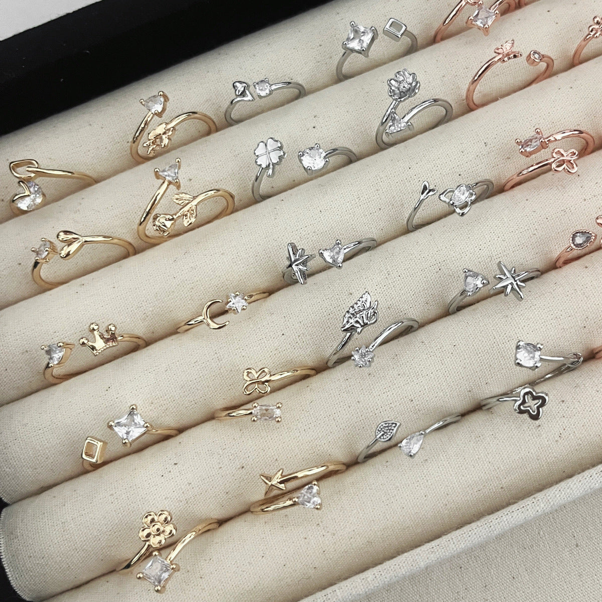 Heart-shaped Female Design Versatile High Sense Rings