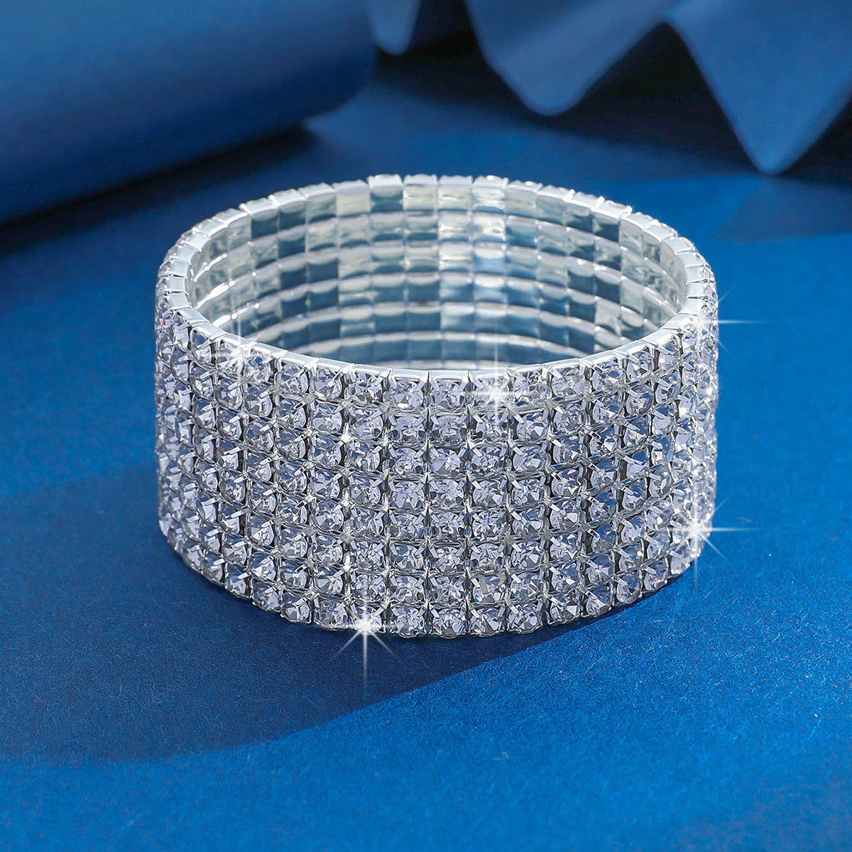 Affordable Luxury Fashion Zircon Elastic Rhinestone Bracelets