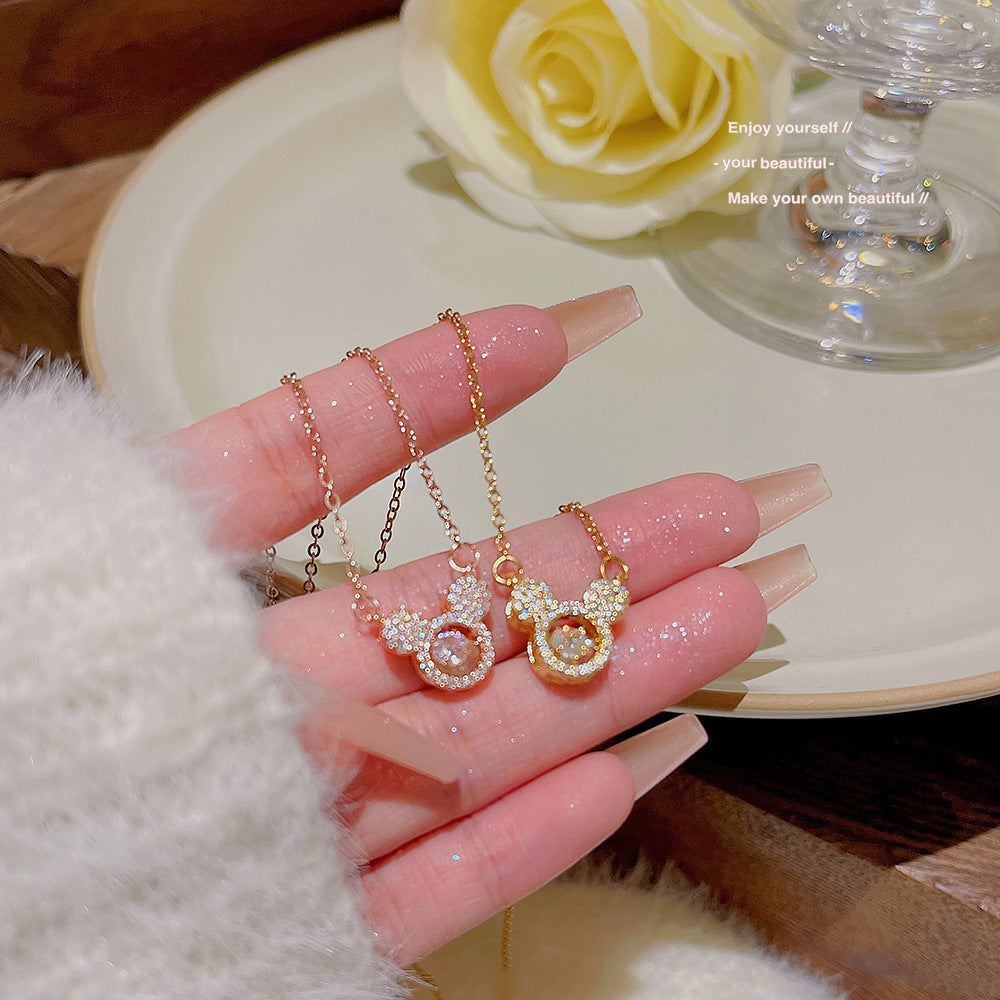Fashion Mouse Head Female Light Luxury Temperament Smart Pendants