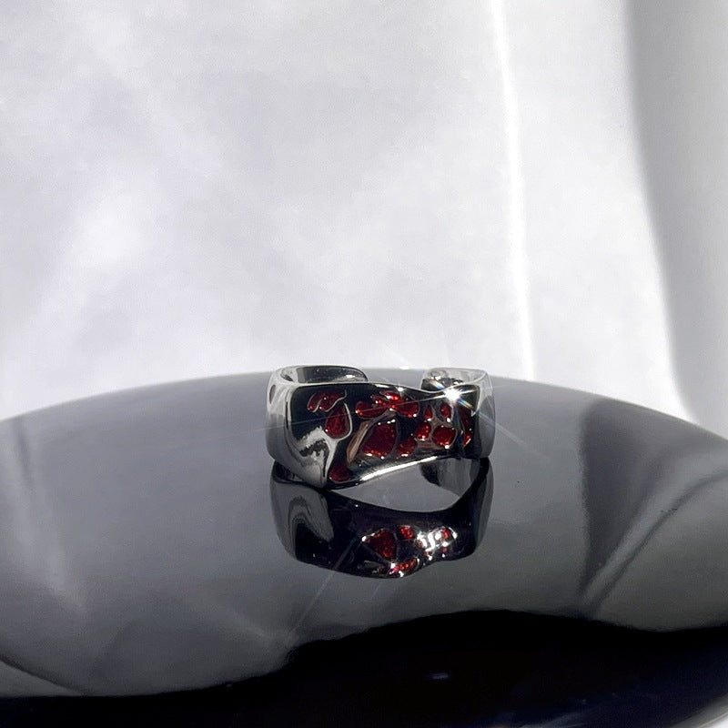 Enamel Sweet Cool Punk Cold Wind Rings