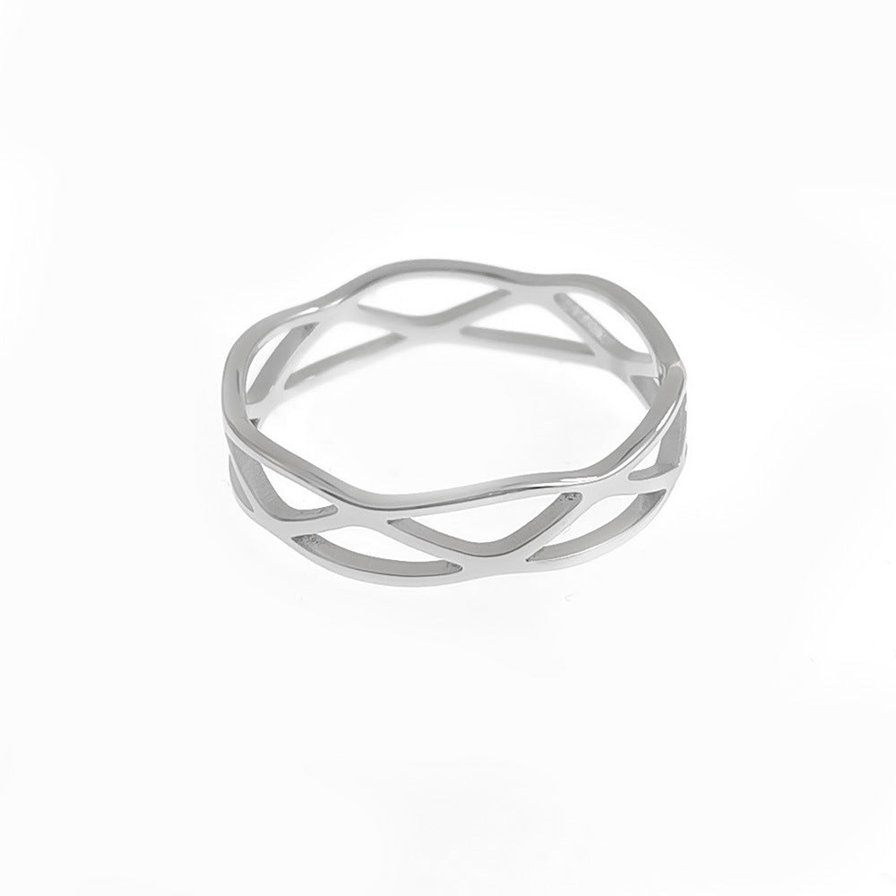 Men's Steel Retro Simple Titanium Corrosion Does Rings