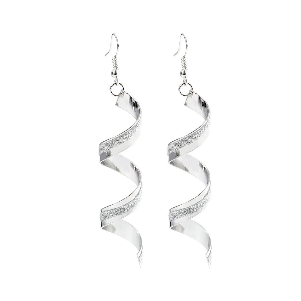Fashion Ornament Popular Stickers Frosted Water Earrings