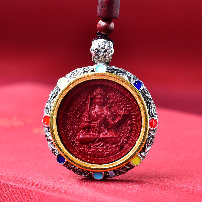 Buddha Statue Cinnabar Niche For Of The Zodiac Guardian Pendants