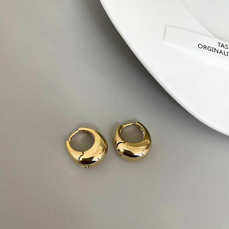Simple Metal Ear Female Temperament Light Luxury Design Earrings