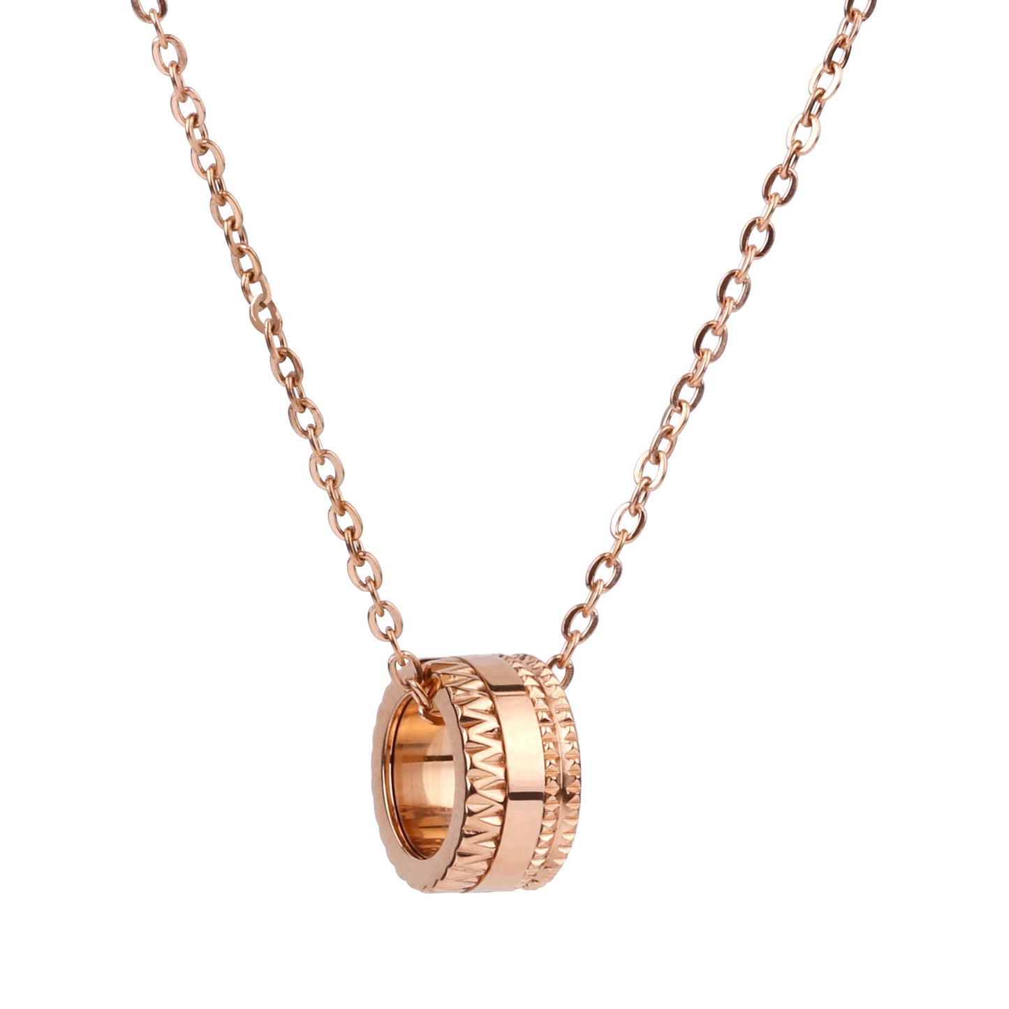 Micro Inlaid Zircon Titanium Steel No Fading Necklaces