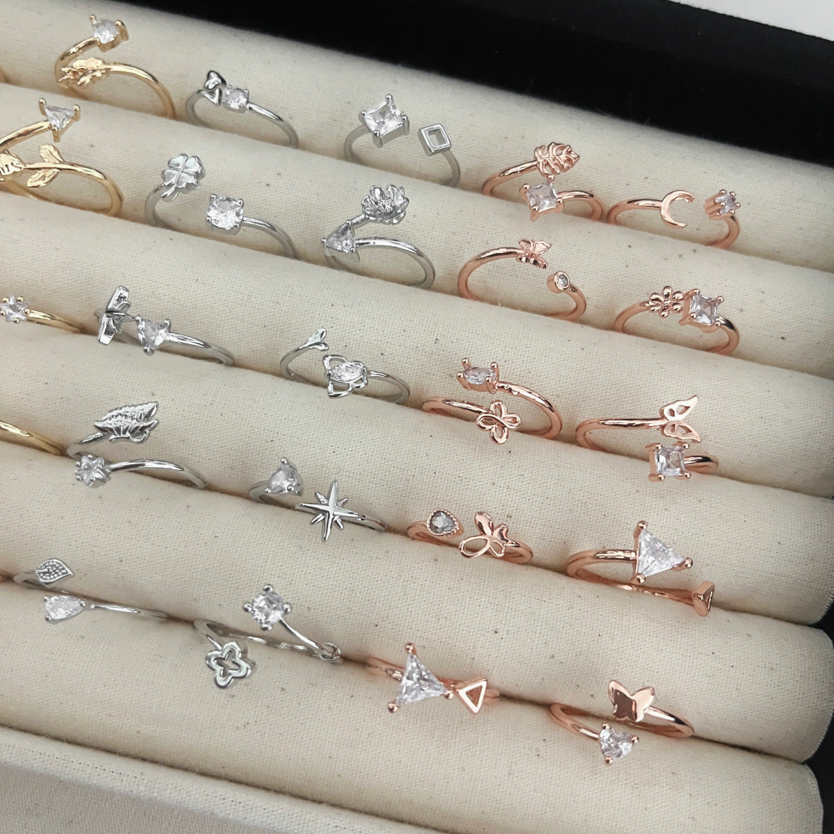 Heart-shaped Female Design Versatile High Sense Rings