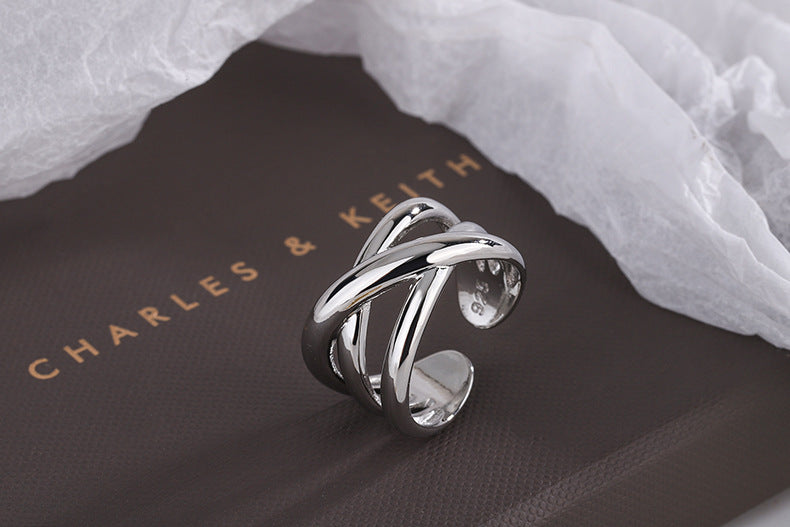 Women's Style Line Woven Cord For Braiding Simple Fashion Trend Rings