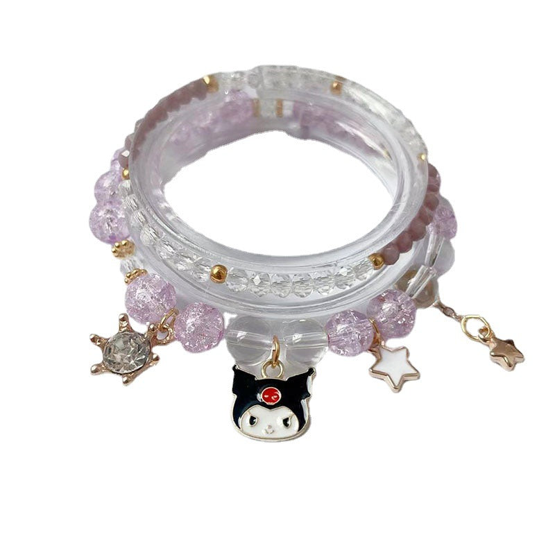 Summer Glass Chipping Beads Crystal Cute Bracelets