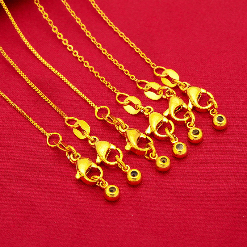 Women's Chain Doll O-shaped Universal Alluvial Gold Necklaces