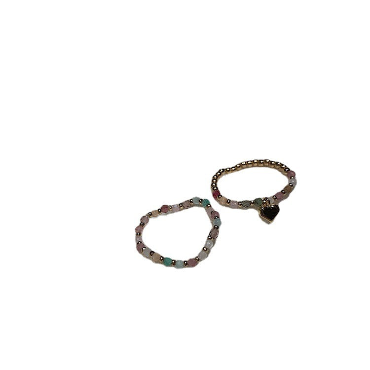 Sweet Crystal Twin Knuckle Elastic Elegant Rings