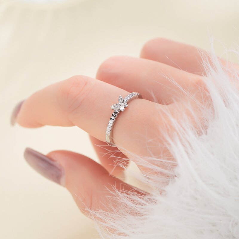 Butterfly Couple Pair Fashionable Temperamental High-grade Fashion Rings
