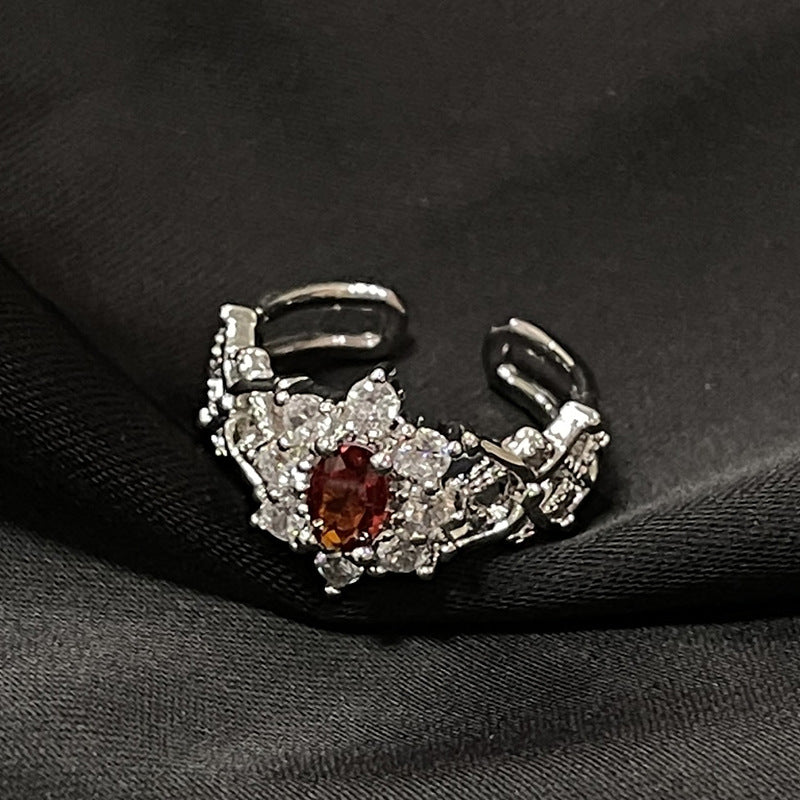 Light Luxury French High Sense Micro Inlaid Rings