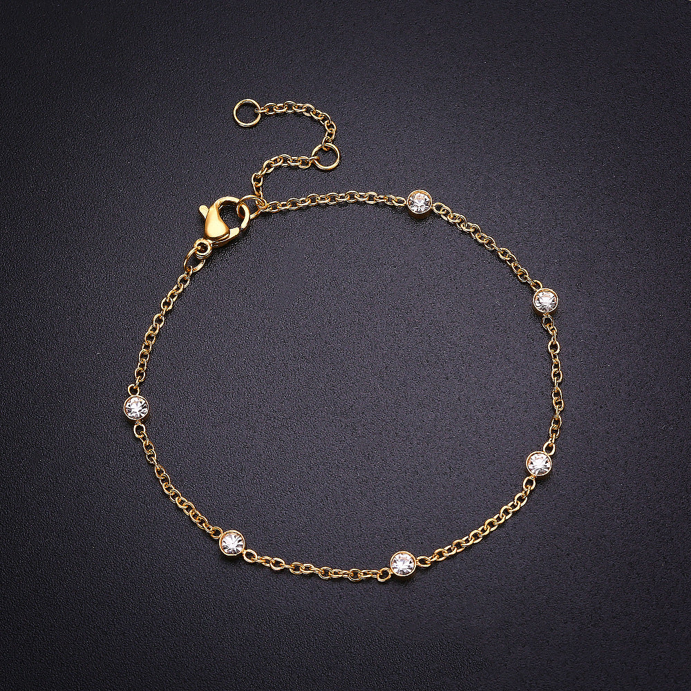 Titanium Steel Personality Diamond Style Fashion Bracelets