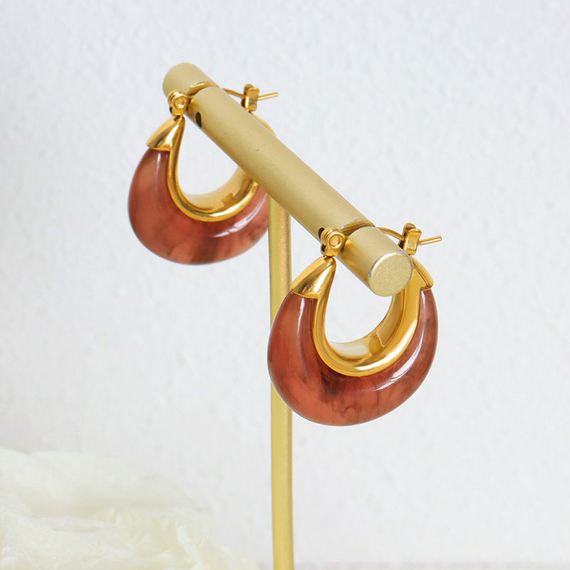 Simple Retro Popular Ear Hoop Jewelry Special Interest Earrings