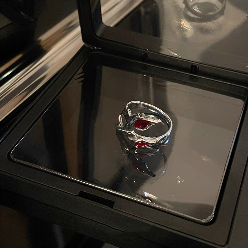 Women's & Men's High-grade For Twin Cold Niche Design Rings
