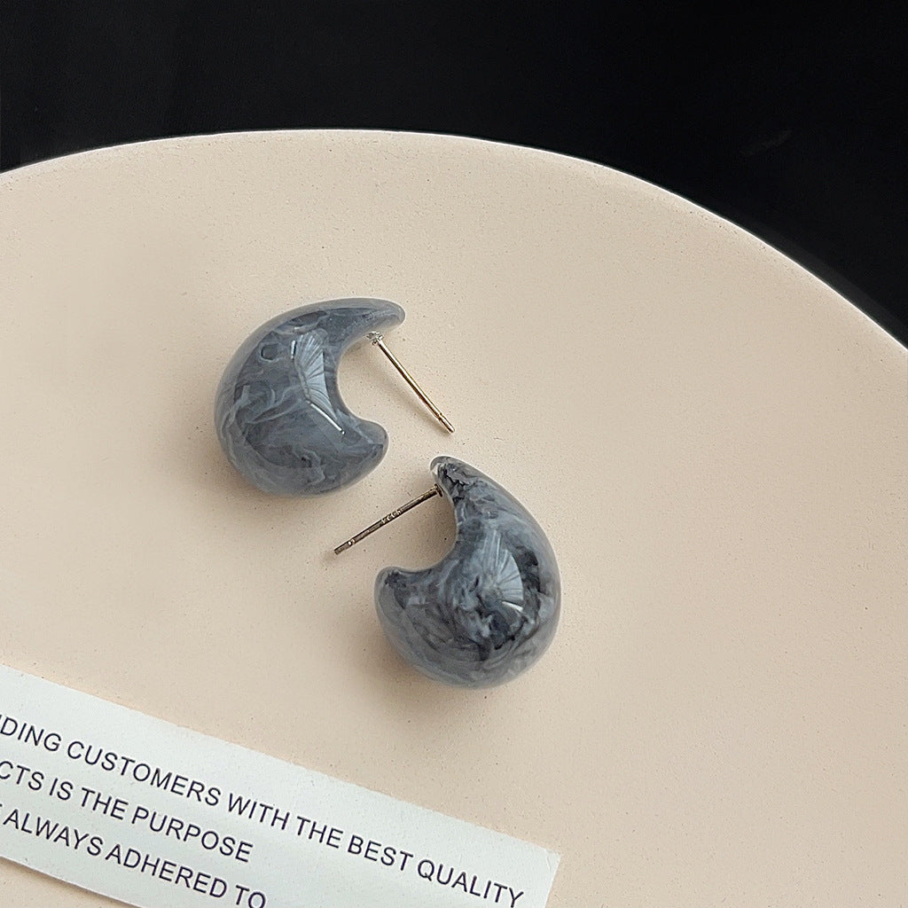 Cold Wind Drop-shaped Female Niche Retro Earrings