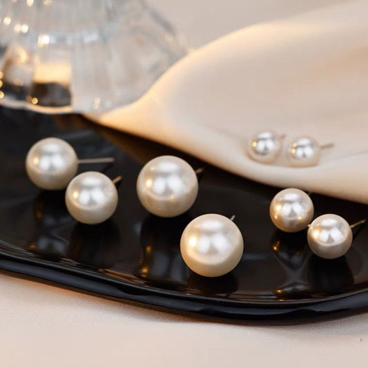 Comfortable Vintage Pearl Sier Female Advanced Earrings