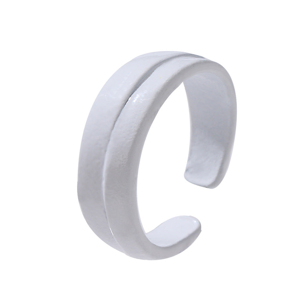 Women's Fashion Resin High-grade Temperament Freshwater Irregular Rings
