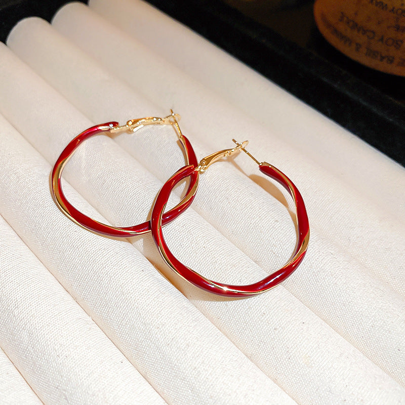 Women's Simple Geometric Niche Minimalist Design Cold Earrings