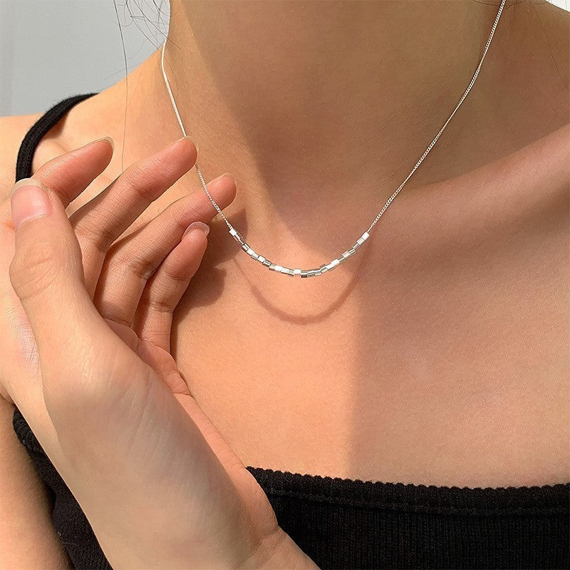 Jade Female Light Luxury Minority Clavicle Necklaces