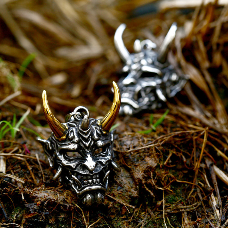 Stainless Steel Casting Prajna Mask Accessories Pendants