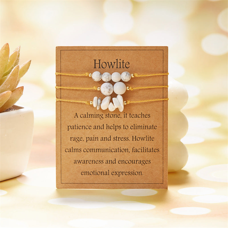 Stone Suit Citrine Amethyst Gravel Beaded Bracelets